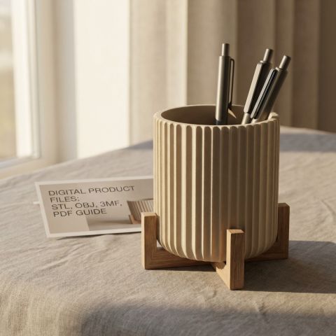 Fluted Pen Holder